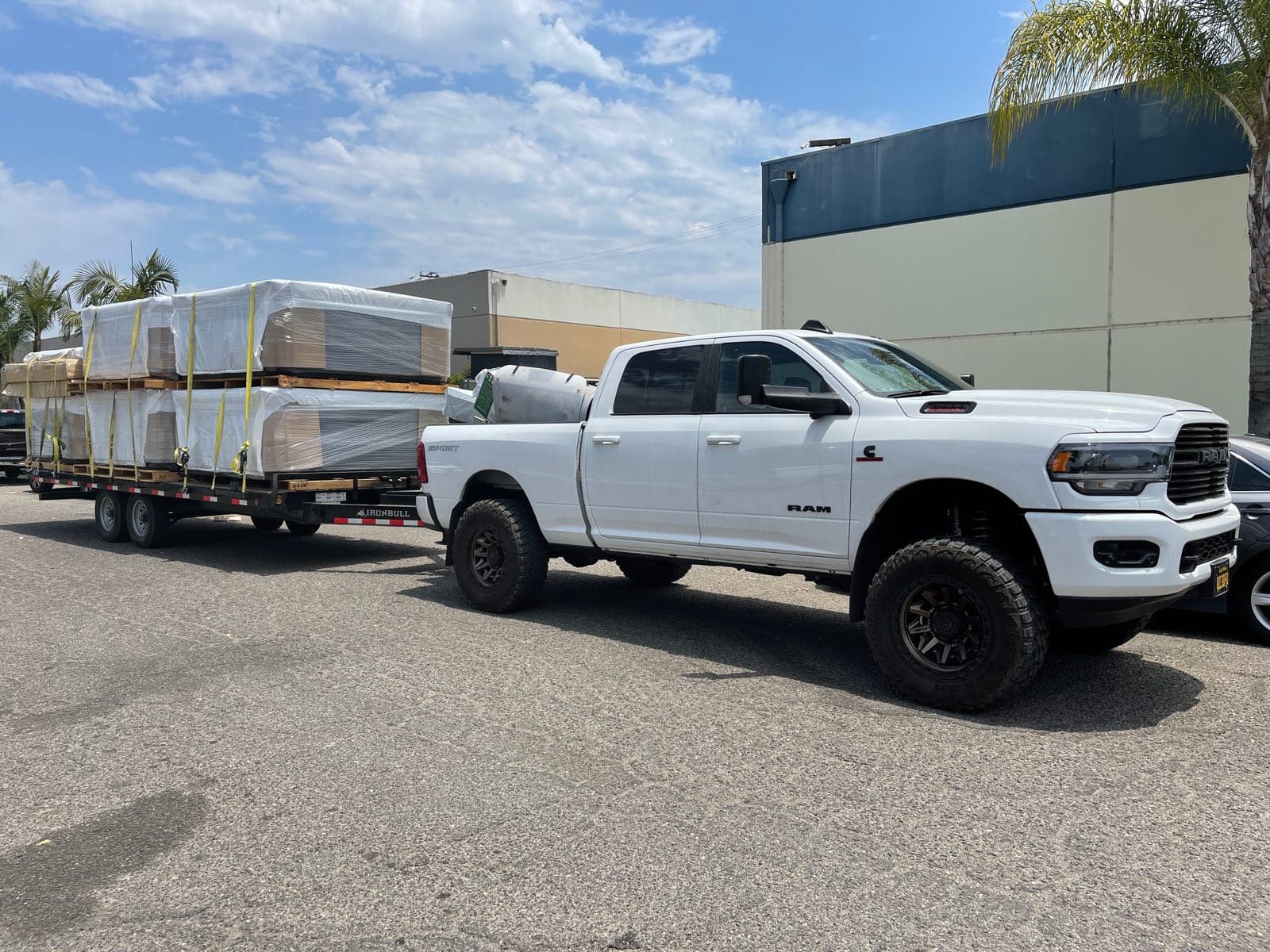 A truckload of new Pinnacle tubs ready for delivery